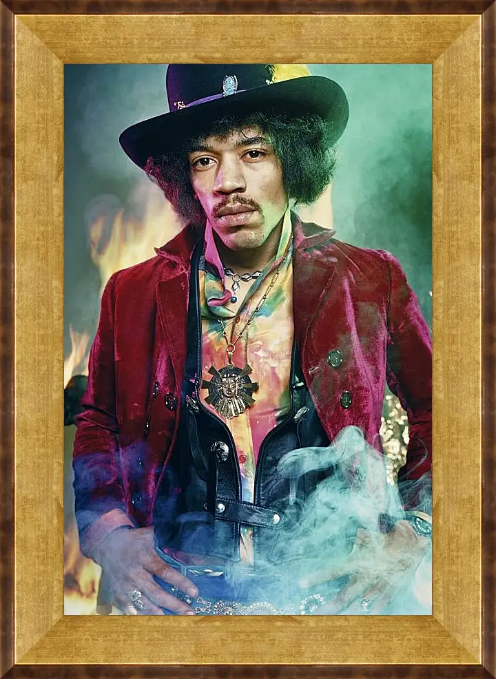 Картина в раме - Джими Хендрикс. Jimi Hendrix