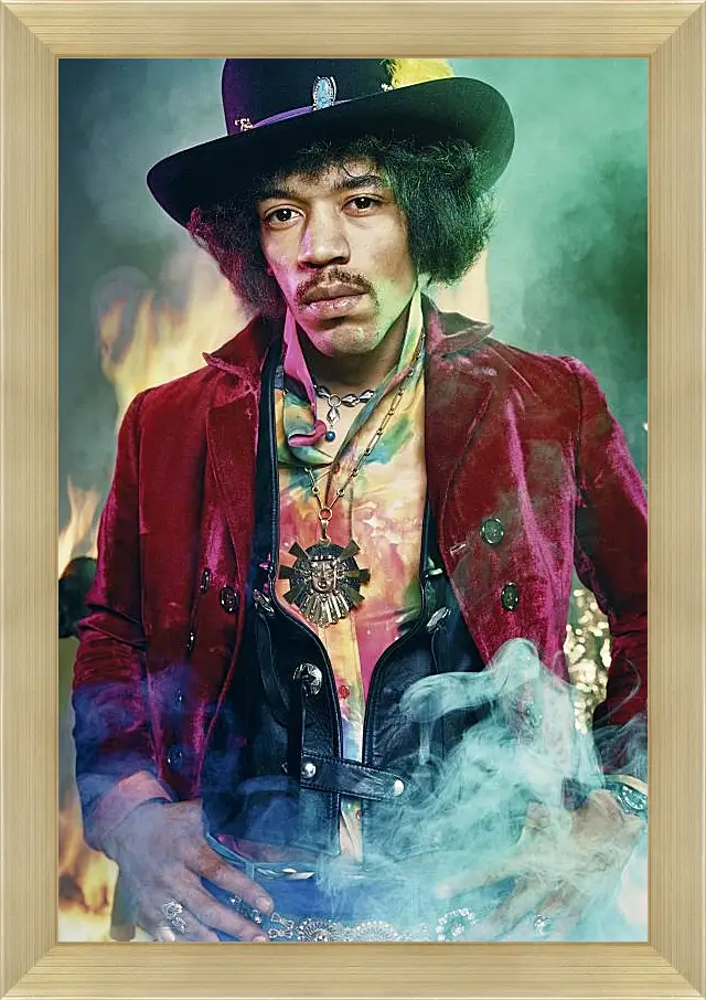 Картина в раме - Джими Хендрикс. Jimi Hendrix