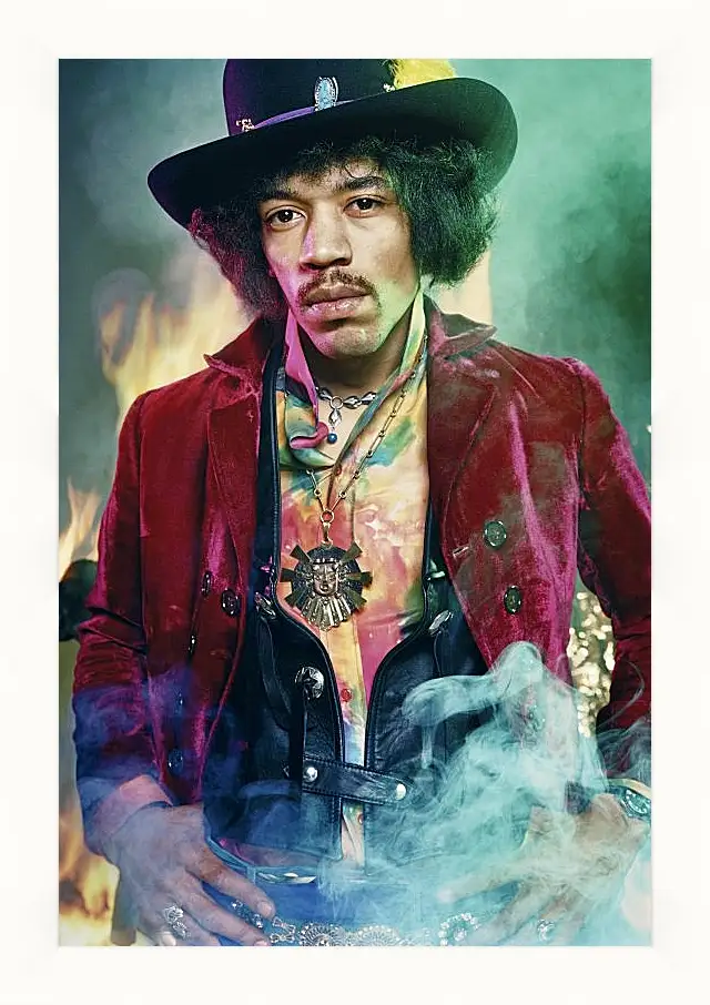 Картина в раме - Джими Хендрикс. Jimi Hendrix