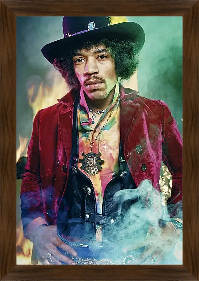 Картина в раме - Джими Хендрикс. Jimi Hendrix