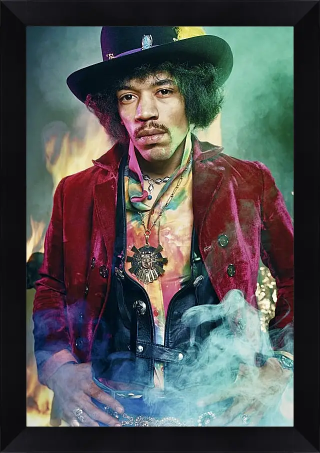 Картина в раме - Джими Хендрикс. Jimi Hendrix