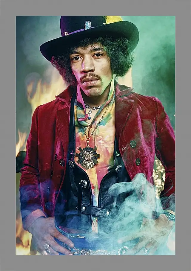 Картина в раме - Джими Хендрикс. Jimi Hendrix