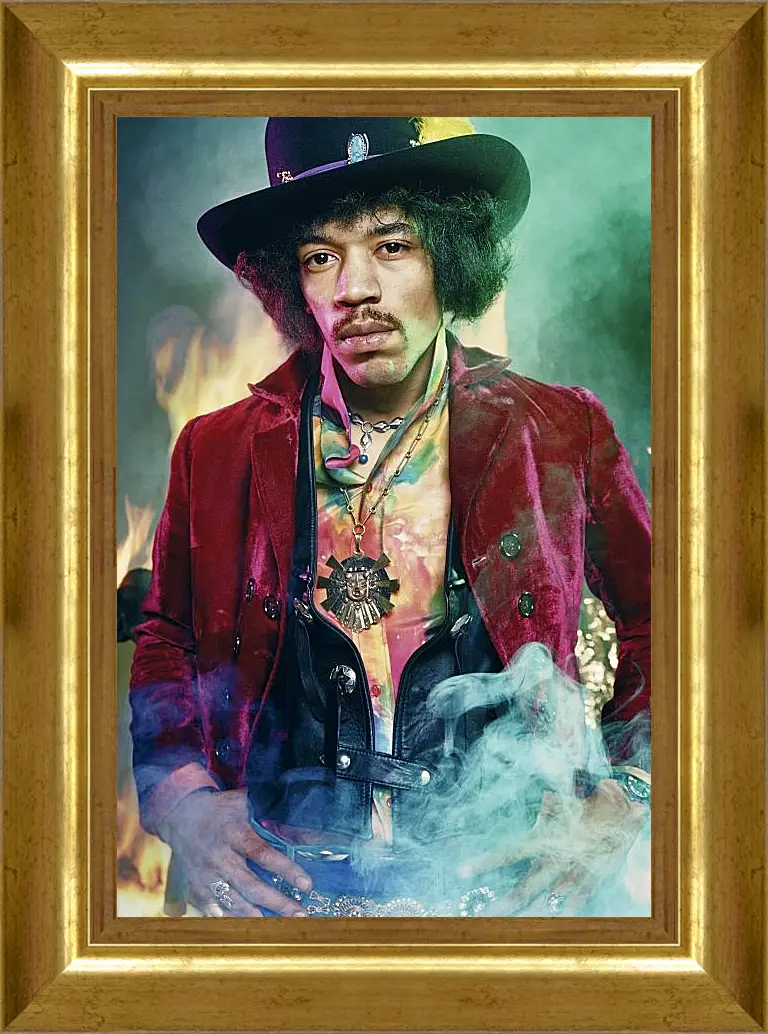 Картина в раме - Джими Хендрикс. Jimi Hendrix