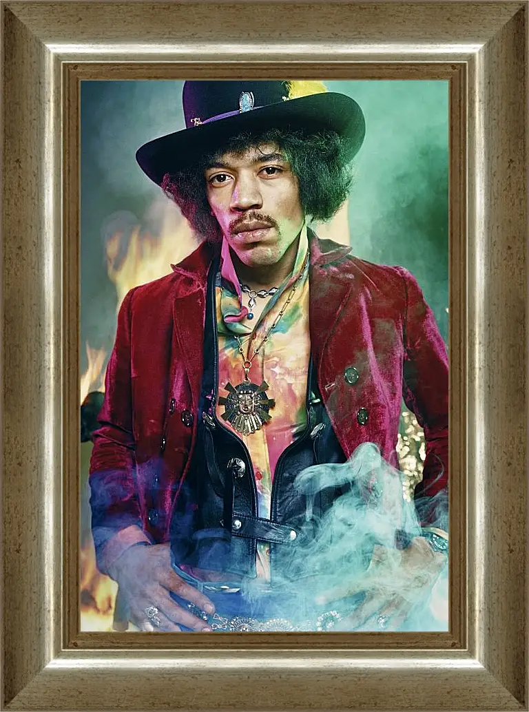 Картина в раме - Джими Хендрикс. Jimi Hendrix