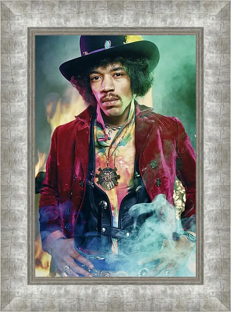 Картина в раме - Джими Хендрикс. Jimi Hendrix