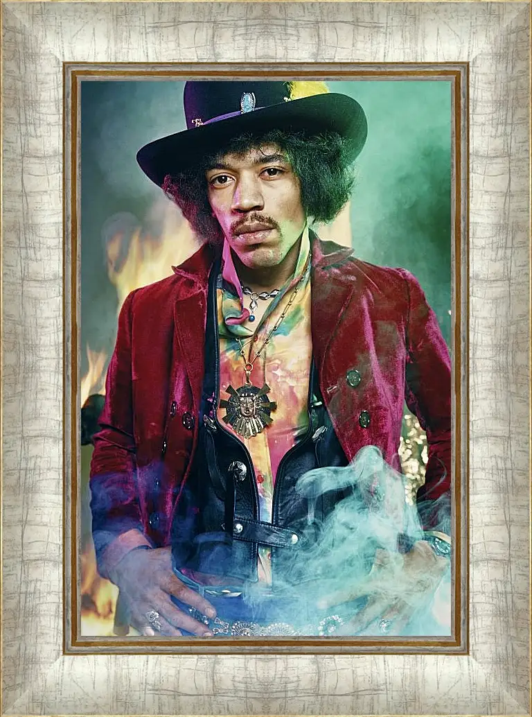 Картина в раме - Джими Хендрикс. Jimi Hendrix