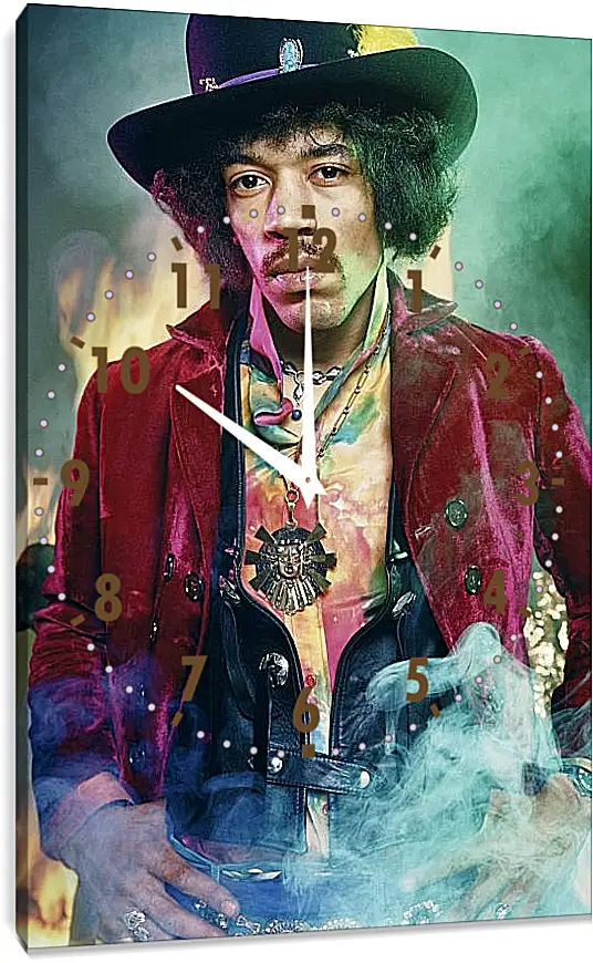 Часы картина - Джими Хендрикс. Jimi Hendrix