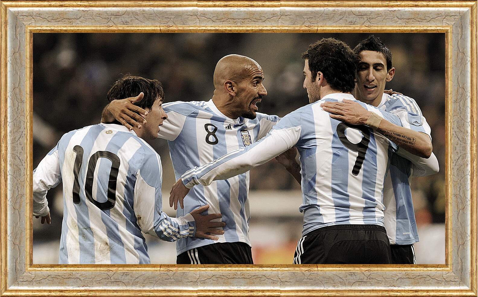 Картина в раме - Аргентинцы после взятия ворот