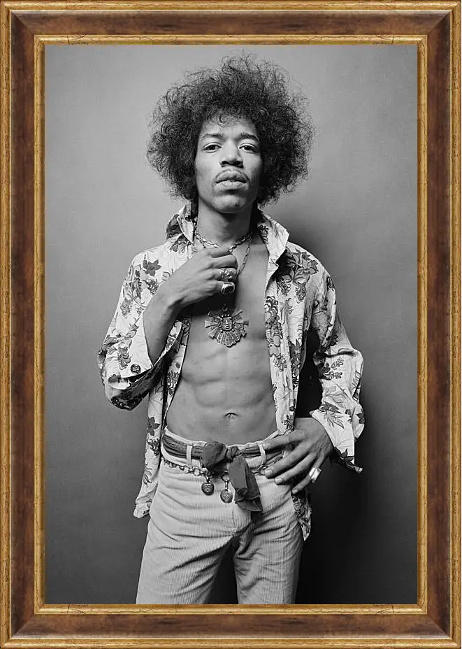 Картина в раме - Джими Хендрикс. Jimi Hendrix