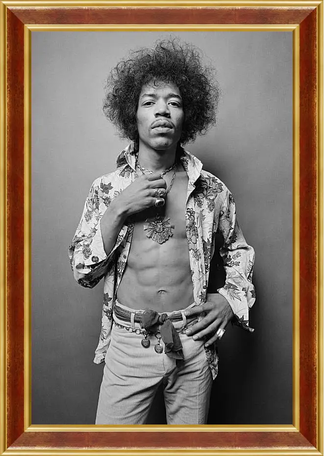 Картина в раме - Джими Хендрикс. Jimi Hendrix