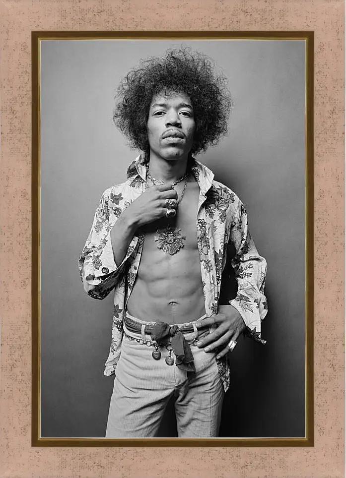 Картина в раме - Джими Хендрикс. Jimi Hendrix