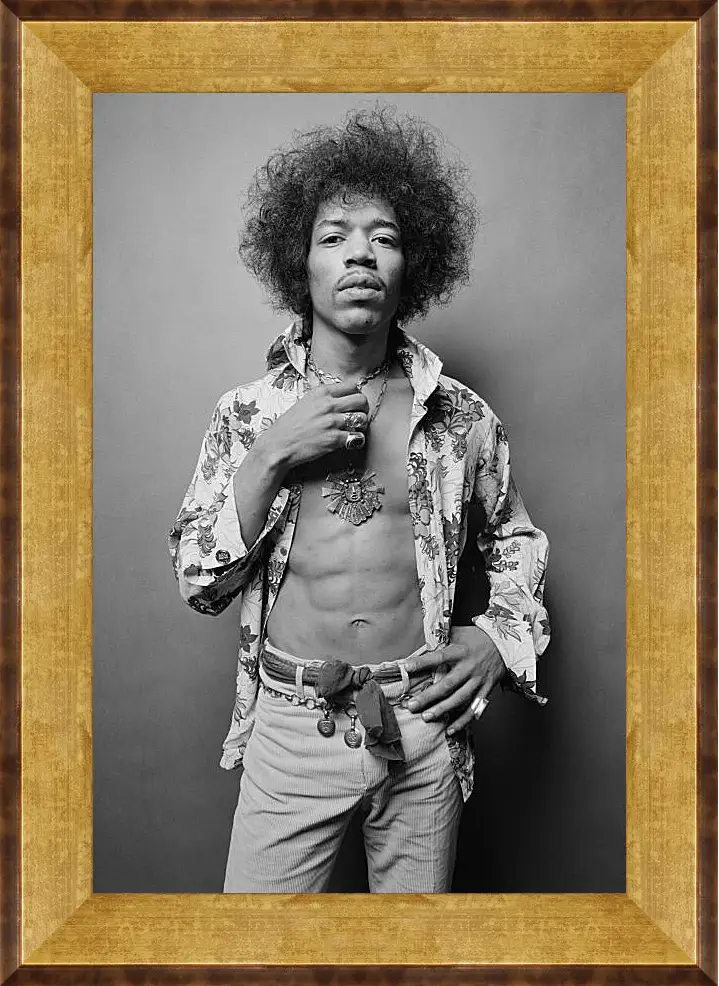 Картина в раме - Джими Хендрикс. Jimi Hendrix