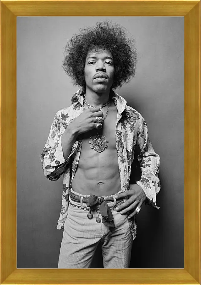 Картина в раме - Джими Хендрикс. Jimi Hendrix