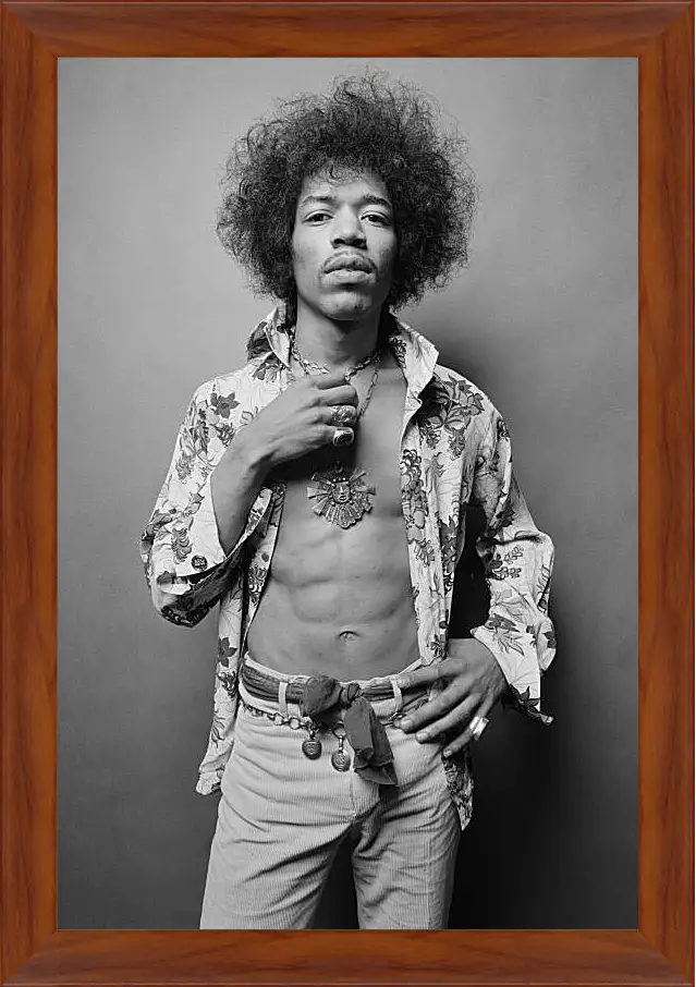 Картина в раме - Джими Хендрикс. Jimi Hendrix