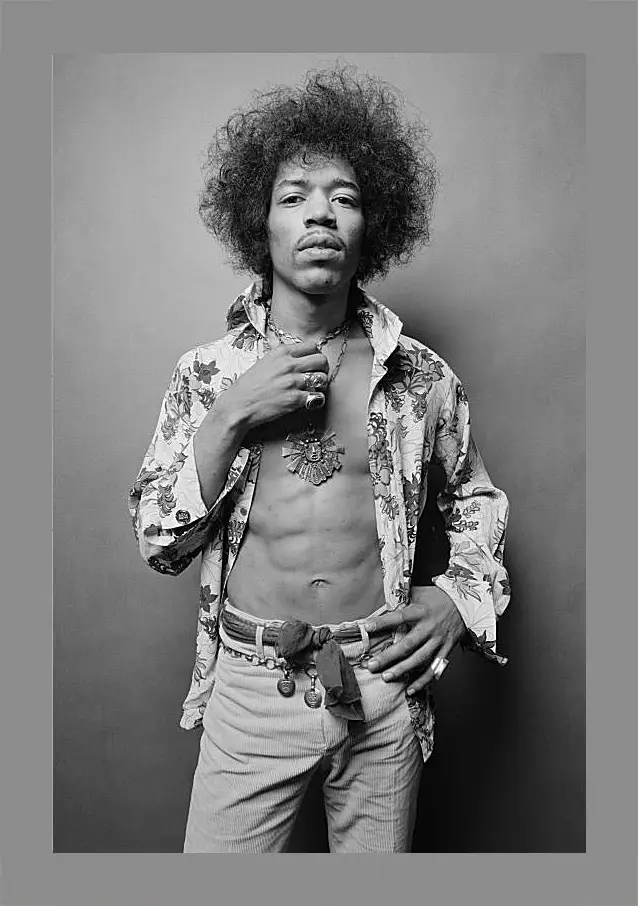 Картина в раме - Джими Хендрикс. Jimi Hendrix