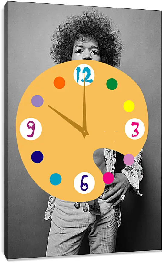 Часы картина - Джими Хендрикс. Jimi Hendrix