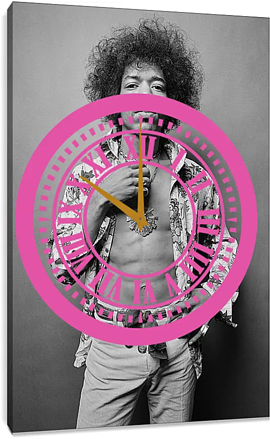 Часы картина - Джими Хендрикс. Jimi Hendrix