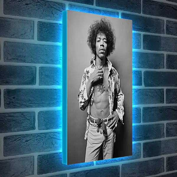 Лайтбокс световая панель - Джими Хендрикс. Jimi Hendrix