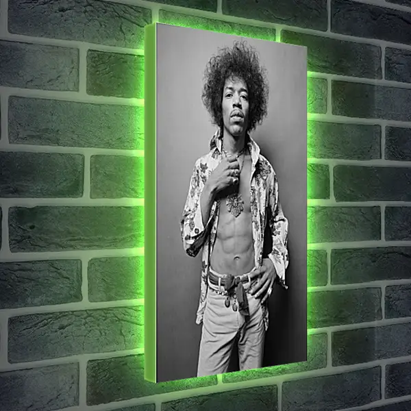 Лайтбокс световая панель - Джими Хендрикс. Jimi Hendrix