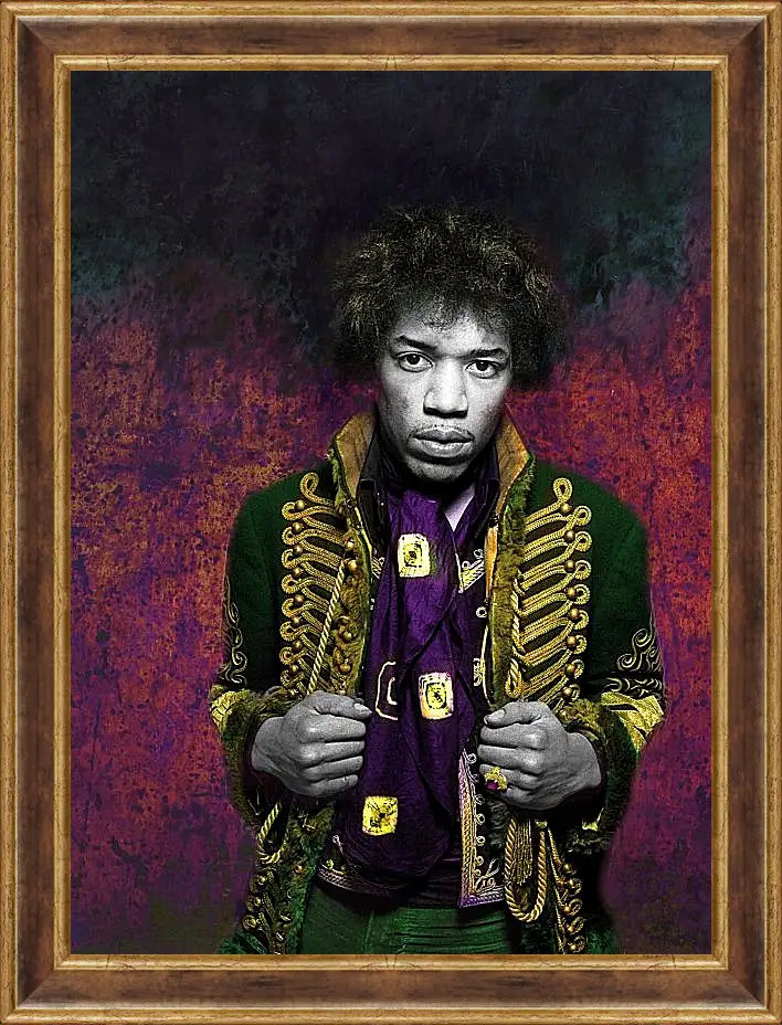 Картина в раме - Джими Хендрикс. Jimi Hendrix