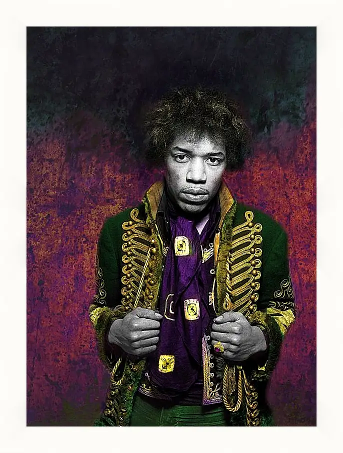 Картина в раме - Джими Хендрикс. Jimi Hendrix