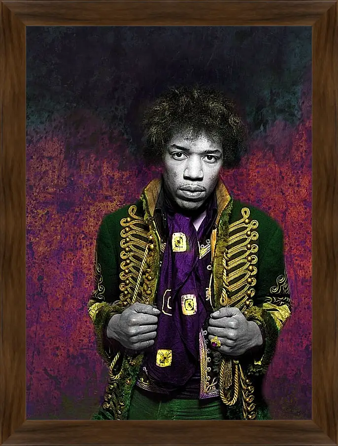 Картина в раме - Джими Хендрикс. Jimi Hendrix