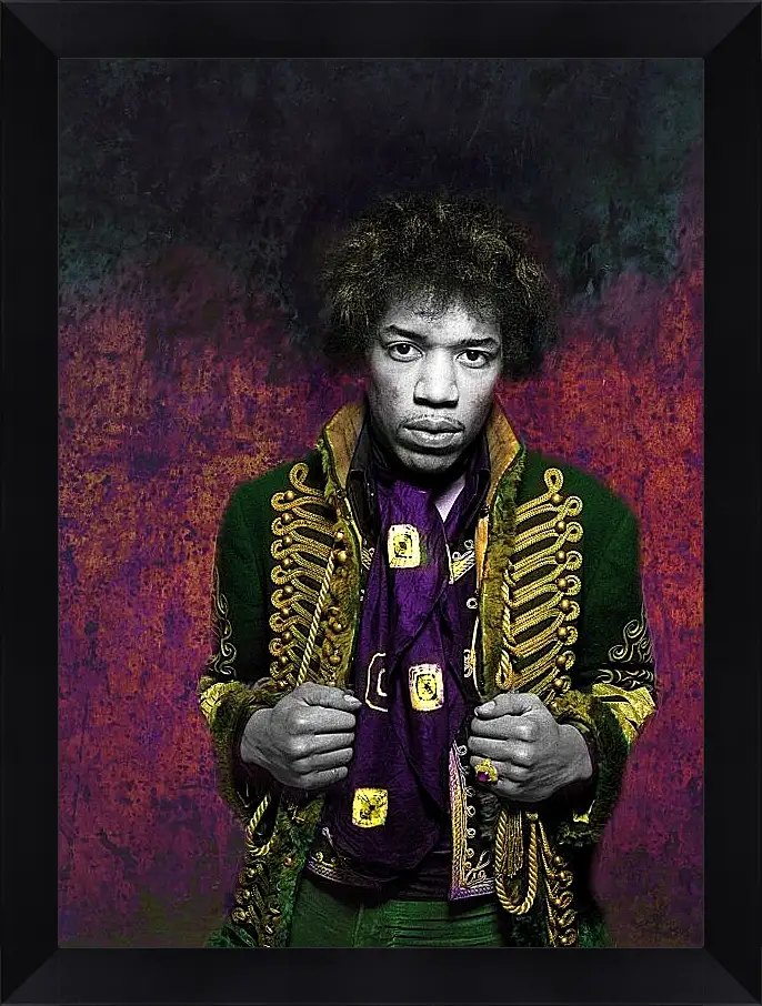 Картина в раме - Джими Хендрикс. Jimi Hendrix