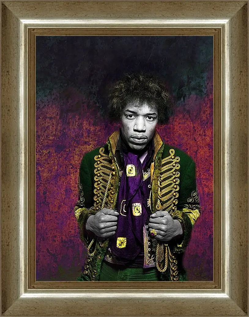 Картина в раме - Джими Хендрикс. Jimi Hendrix