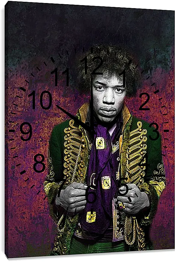 Часы картина - Джими Хендрикс. Jimi Hendrix