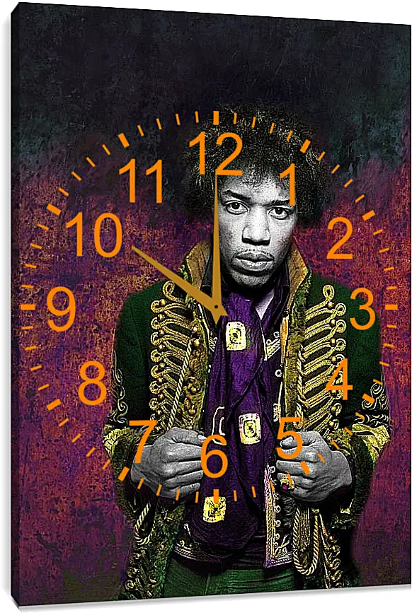 Часы картина - Джими Хендрикс. Jimi Hendrix