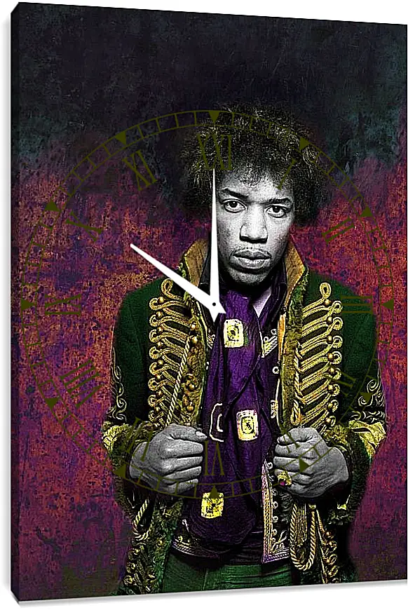 Часы картина - Джими Хендрикс. Jimi Hendrix