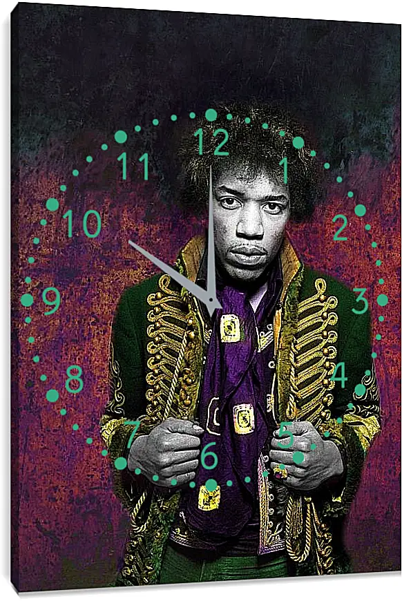 Часы картина - Джими Хендрикс. Jimi Hendrix