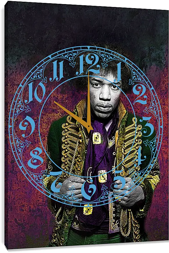 Часы картина - Джими Хендрикс. Jimi Hendrix