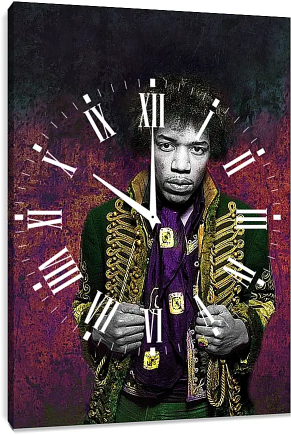 Часы картина - Джими Хендрикс. Jimi Hendrix