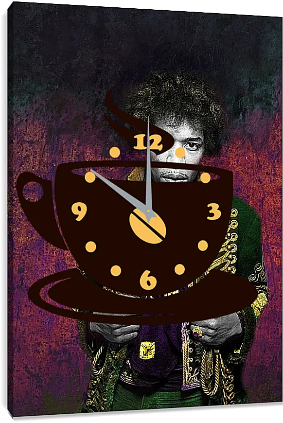 Часы картина - Джими Хендрикс. Jimi Hendrix