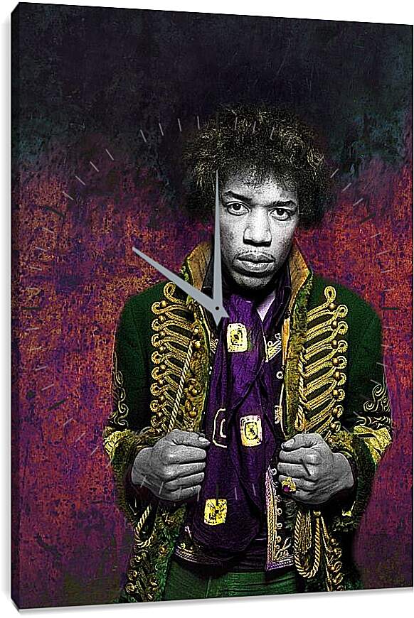 Часы картина - Джими Хендрикс. Jimi Hendrix