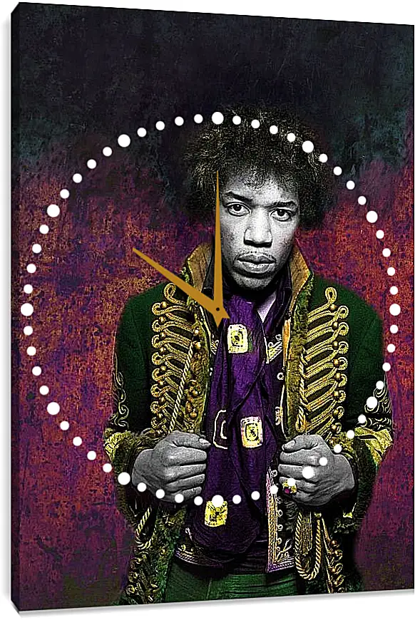 Часы картина - Джими Хендрикс. Jimi Hendrix