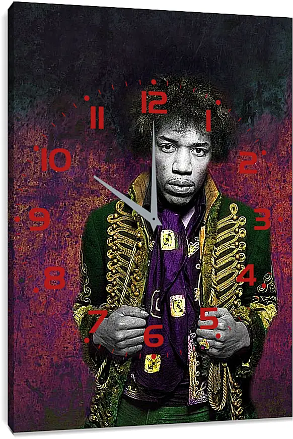 Часы картина - Джими Хендрикс. Jimi Hendrix