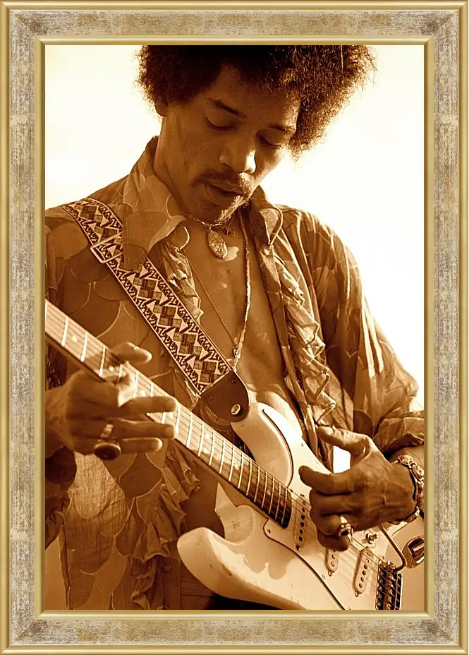 Картина в раме - Джими Хендрикс. Jimi Hendrix