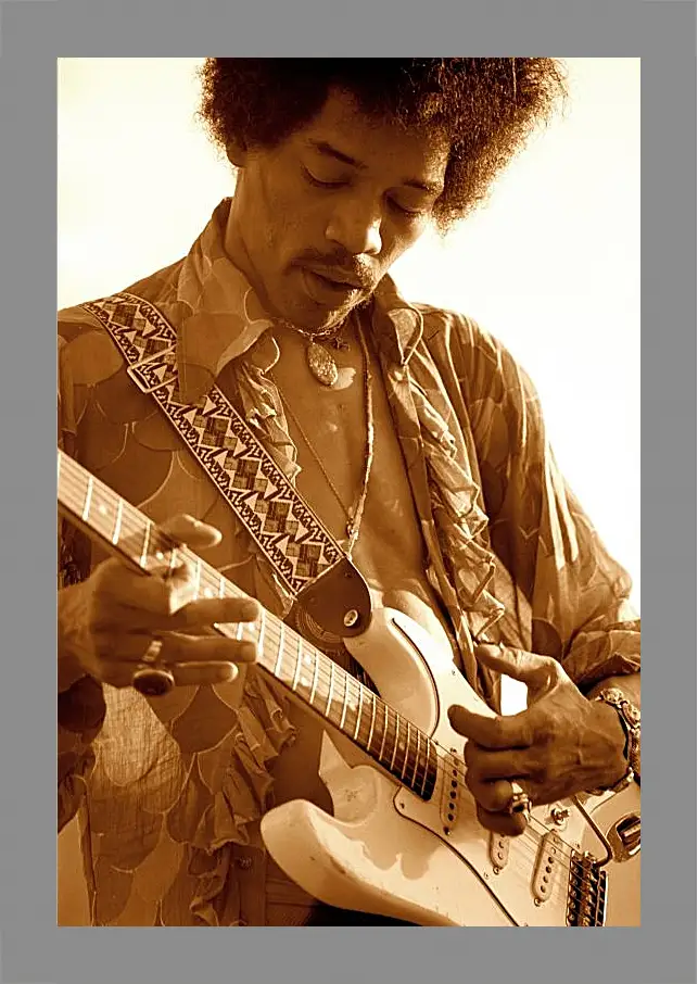 Картина в раме - Джими Хендрикс. Jimi Hendrix