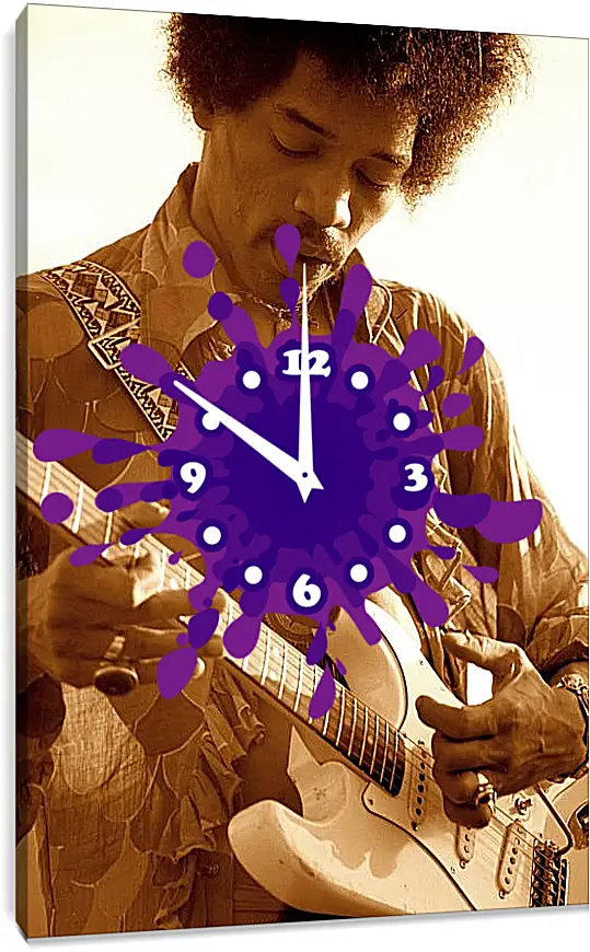 Часы картина - Джими Хендрикс. Jimi Hendrix