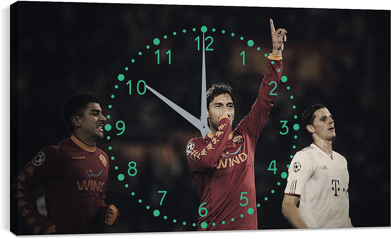 Часы картина - Франческо Тотти в Лиге Чемпионов