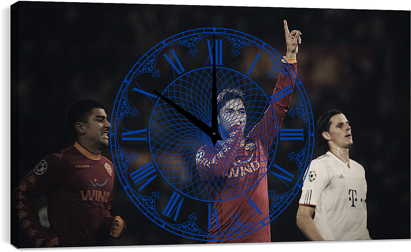 Часы картина - Франческо Тотти в Лиге Чемпионов