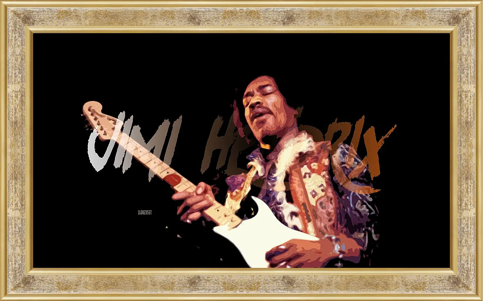 Картина в раме - Джими Хендрикс. Jimi Hendrix