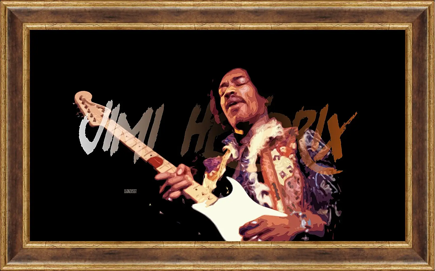 Картина в раме - Джими Хендрикс. Jimi Hendrix