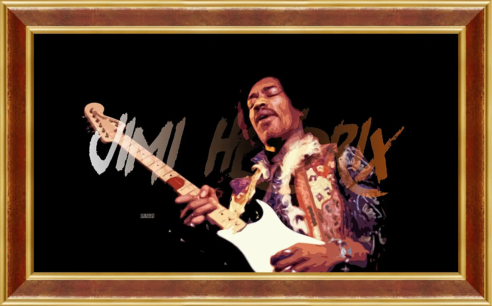 Картина в раме - Джими Хендрикс. Jimi Hendrix