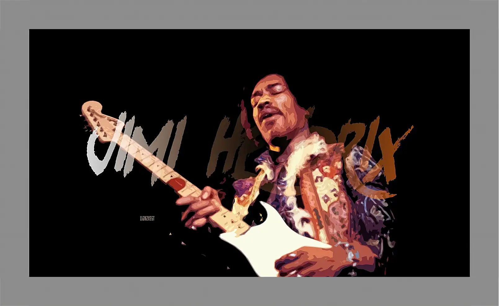 Картина в раме - Джими Хендрикс. Jimi Hendrix