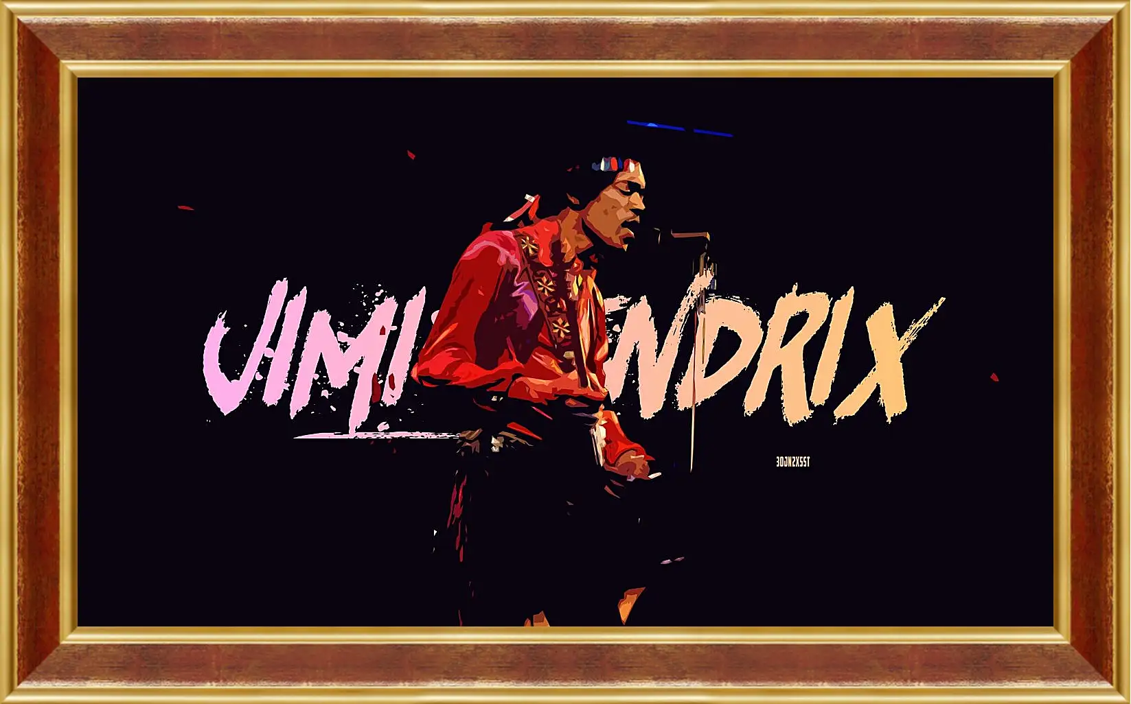 Картина в раме - Джими Хендрикс. Jimi Hendrix