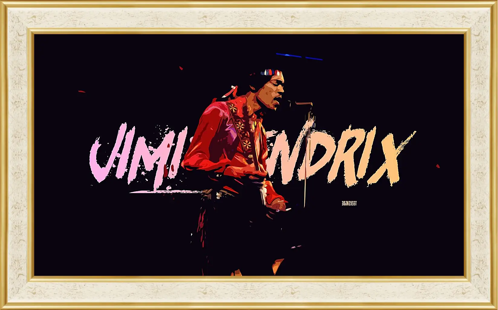 Картина в раме - Джими Хендрикс. Jimi Hendrix