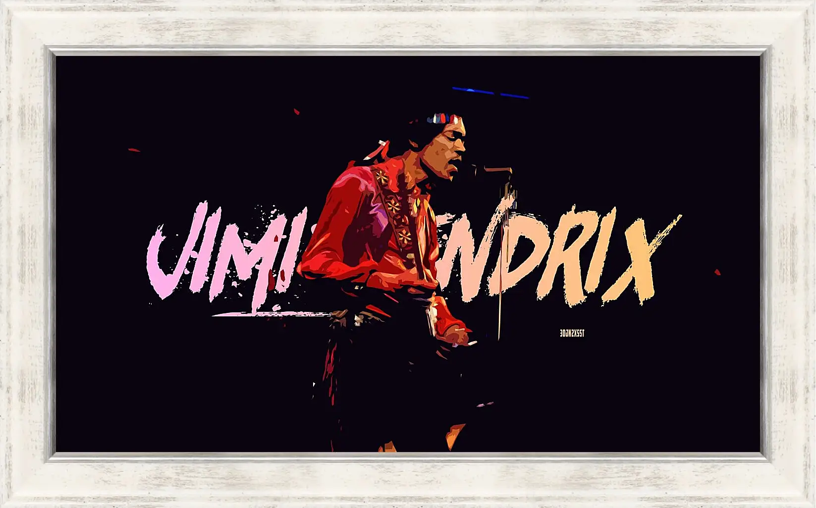 Картина в раме - Джими Хендрикс. Jimi Hendrix